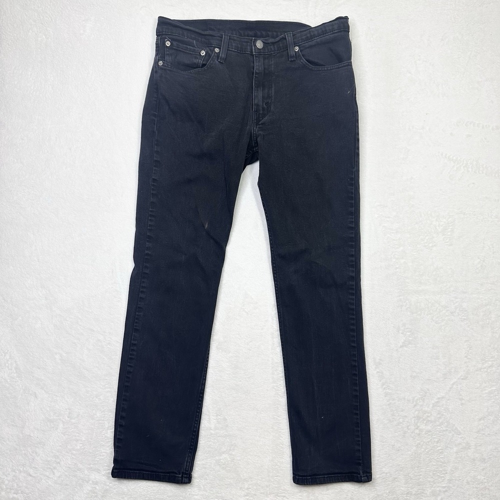 Levi?s 511 Slim Jeans Men?s 33W 32L Dark Wash Black Denim Measures 32x29 Classic